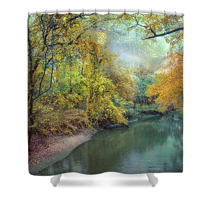 Scenic Shower Curtain featuring the photograph Autumn Glory by John Rivera
