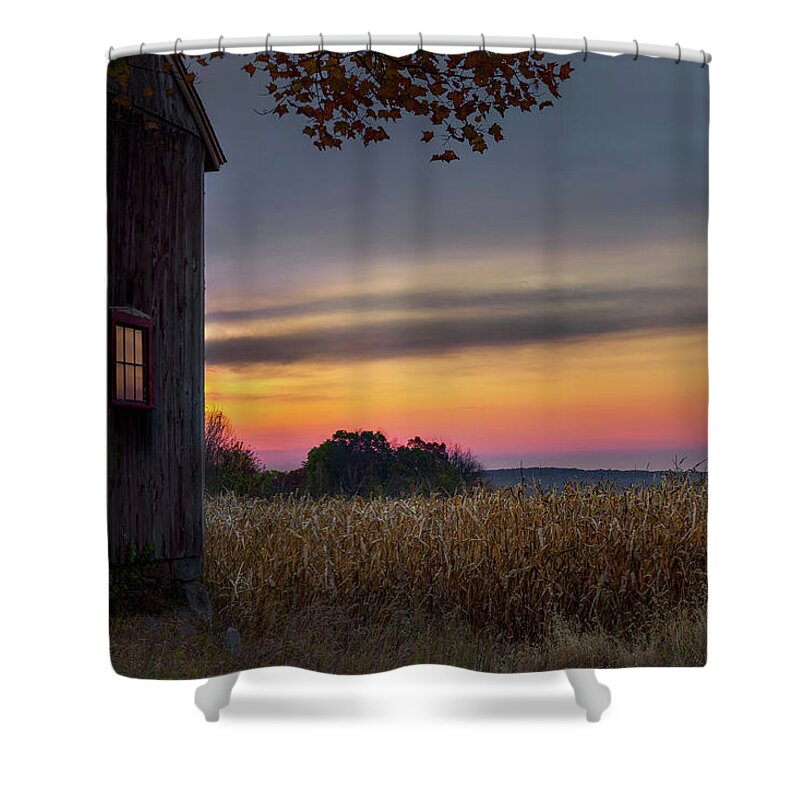 Bucolic Shower Curtain featuring the photograph Autumn Glow by Bill Wakeley
