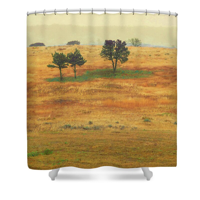 Montana Shower Curtain featuring the photograph Autumn Hill Reverie by Cris Fulton