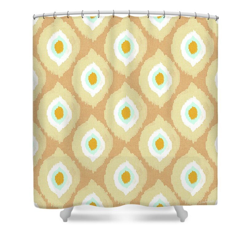 Ikat Shower Curtain featuring the digital art Autumn Ikat- Art by Linda Woods by Linda Woods