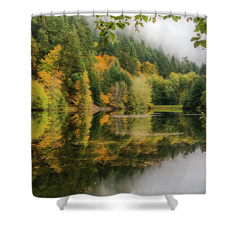 Autumn Shower Curtain featuring the photograph Autumn by Kristina Rinell