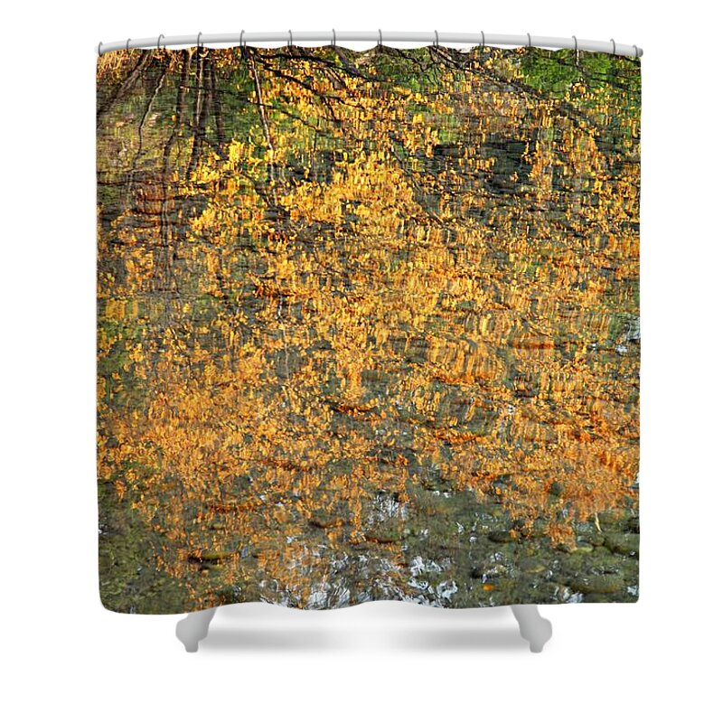 Jasper National Park Shower Curtain featuring the photograph Autumn Reflections by Larry Ricker