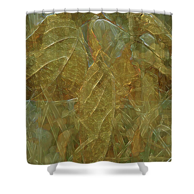 Digital Art Shower Curtain featuring the digital art Autumn Reverie by Lynda Lehmann