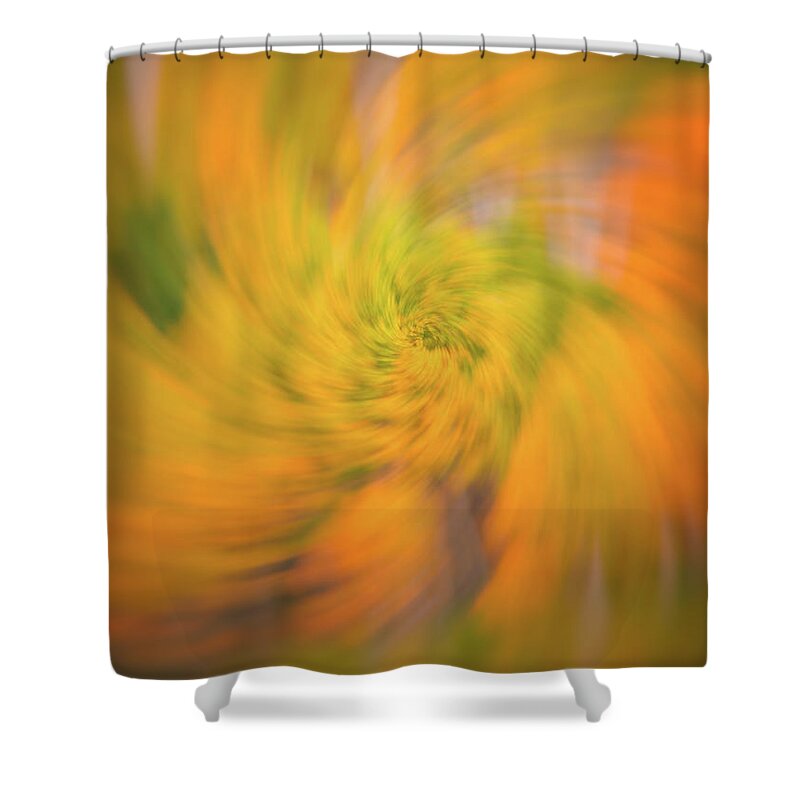 Fall Shower Curtain featuring the photograph Autumn Spin by Darren White