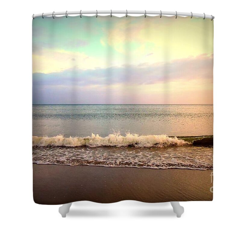 Art Shower Curtain featuring the photograph Autumn Sunset by Shelia Kempf