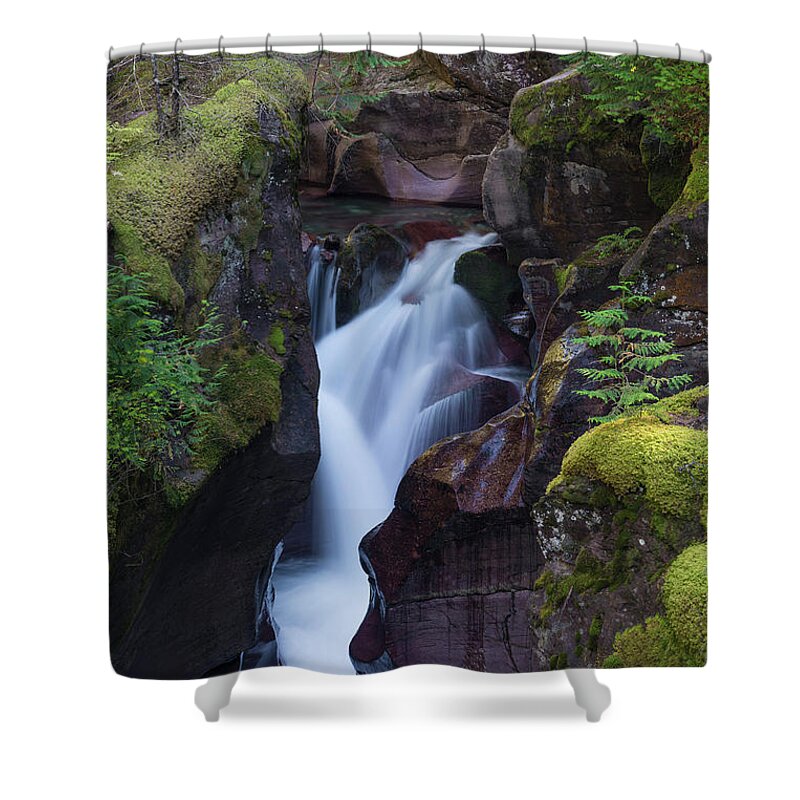 Avalanche Gorge Shower Curtain featuring the photograph Avalanche Gorge 3 by Gary Lengyel