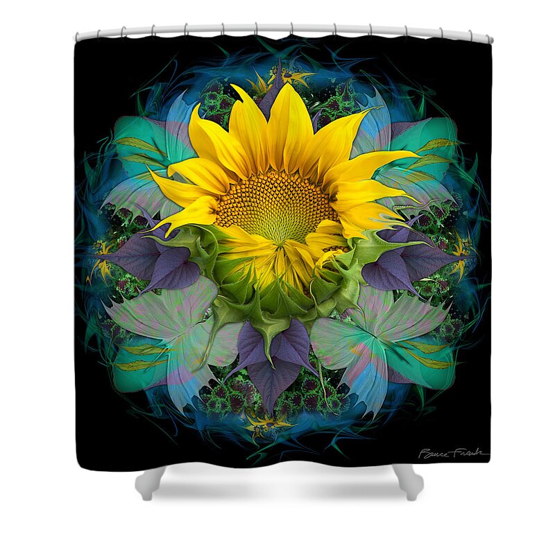 Sunflower Shower Curtain featuring the photograph Awakening by Bruce Frank