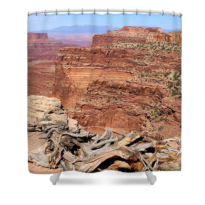 Canyon Shower Curtain featuring the photograph Awesome Island In The Sky View by Christiane Schulze Art And Photography