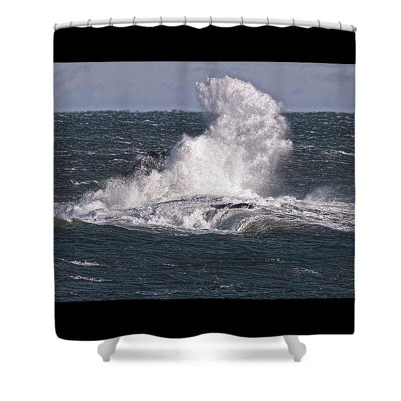 Ocean Shower Curtain featuring the photograph Awesome Ocean Display At Sail Rock by Marty Saccone