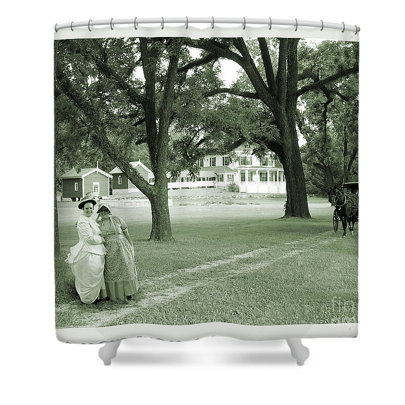 1890 Shower Curtain featuring the photograph Back in Time at Hardman Farm by Nicole Angell