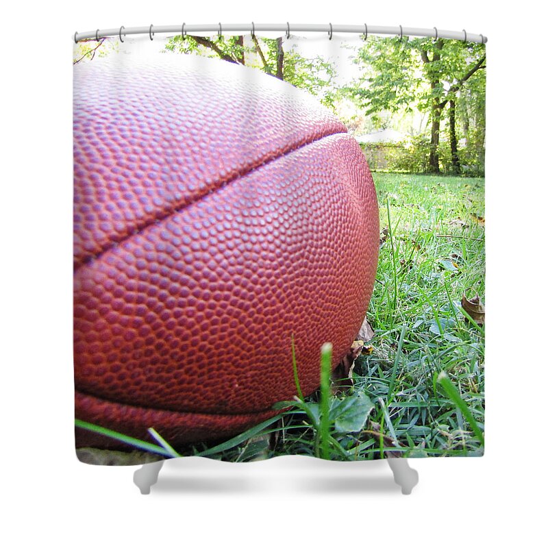 Hike Shower Curtain featuring the photograph Backyard Football by Robert Knight