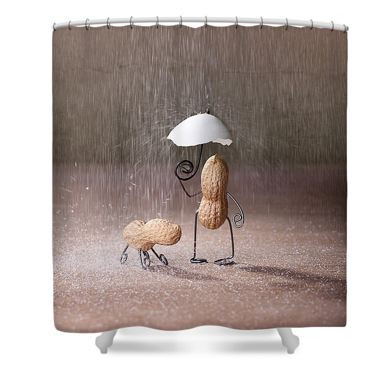 Peanut Shower Curtain featuring the photograph Bad Weather 02 by Nailia Schwarz