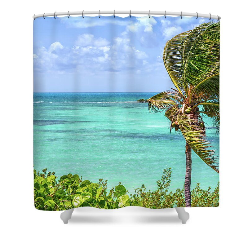 John Bailey Shower Curtain featuring the photograph Bahia Honda State Park Atlantic View by John M Bailey
