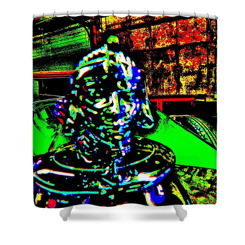 Bahre Car Show Shower Curtain featuring the photograph Bahre Car Show II 23 by George Ramos