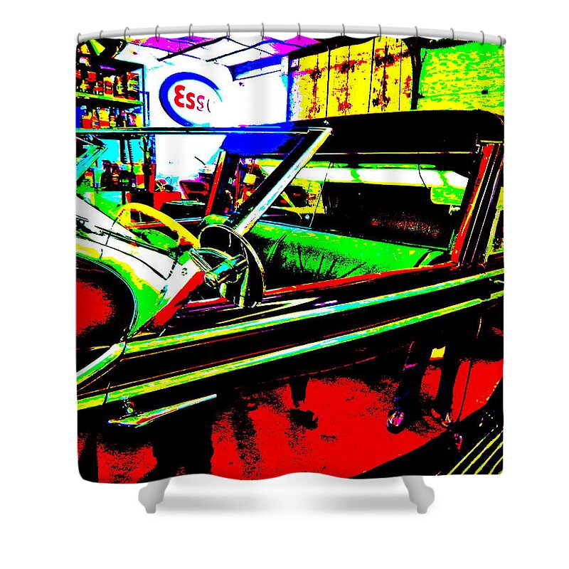 Bahre Car Show Shower Curtain featuring the photograph Bahre Car Show II 31 by George Ramos