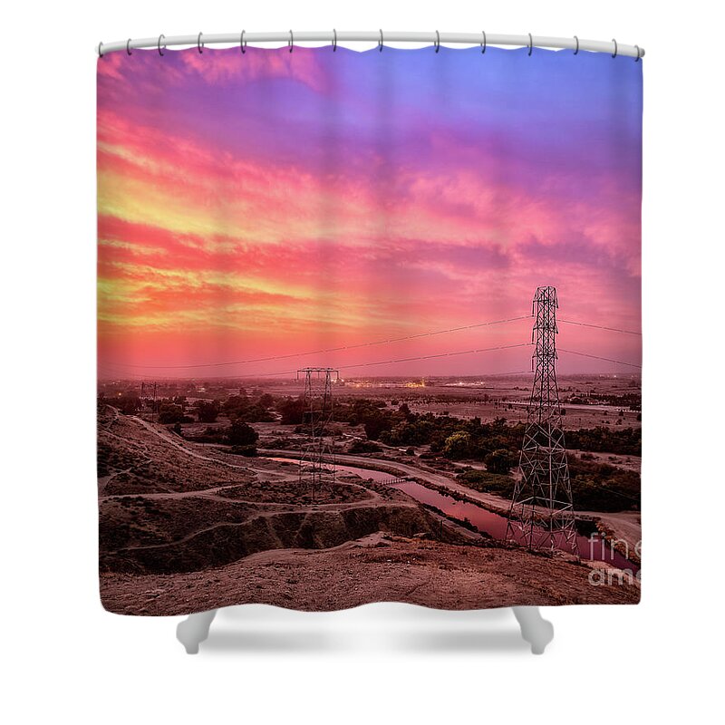 Bakersfield Shower Curtain featuring the photograph Bakersfield by Anthony Michael Bonafede