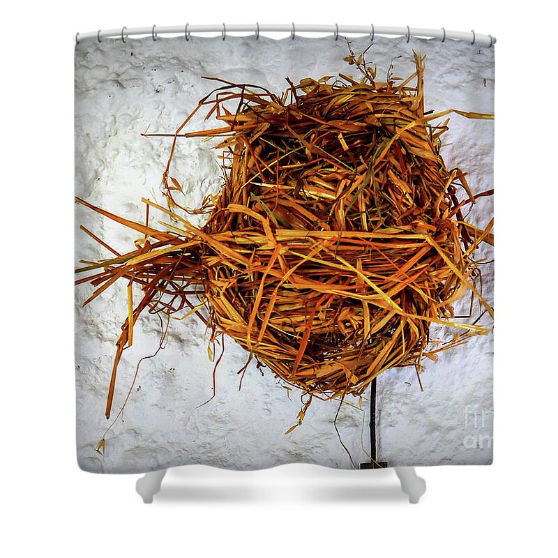 Traditional Irish Home Decorations Shower Curtain featuring the photograph Ball of Rushes by Lexa Harpell