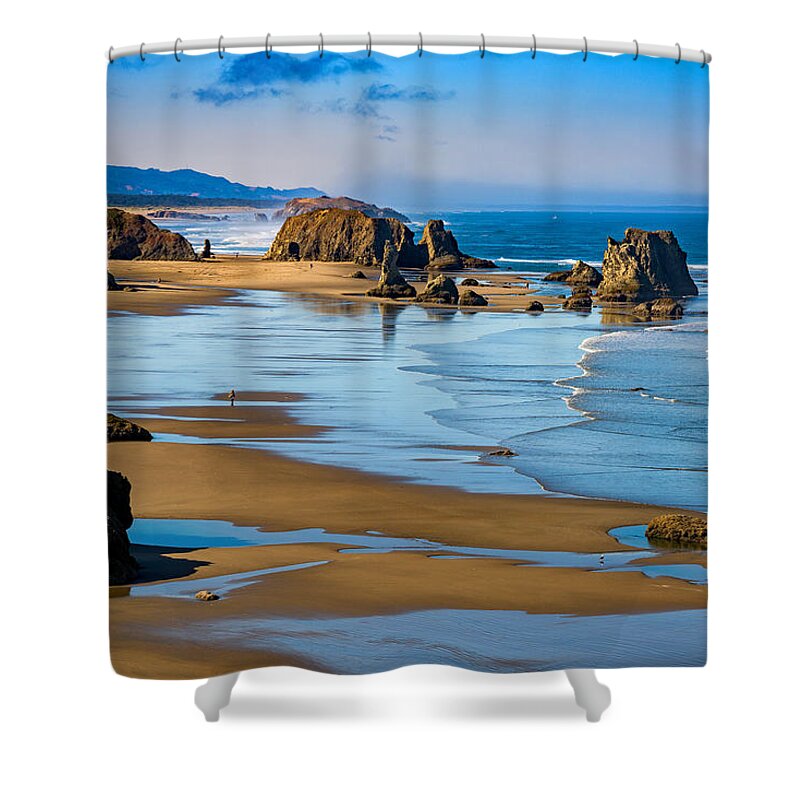 Oregon Shower Curtain featuring the photograph Bandon Beach by Darren White