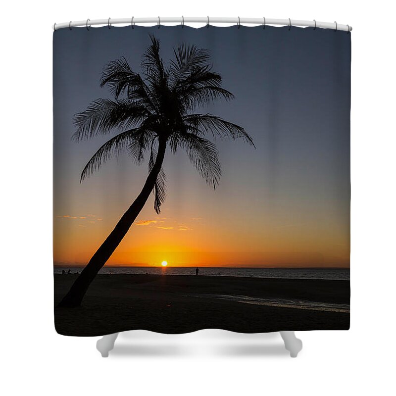 Palm Shower Curtain featuring the photograph Bantayan Sunrise by James BO Insogna