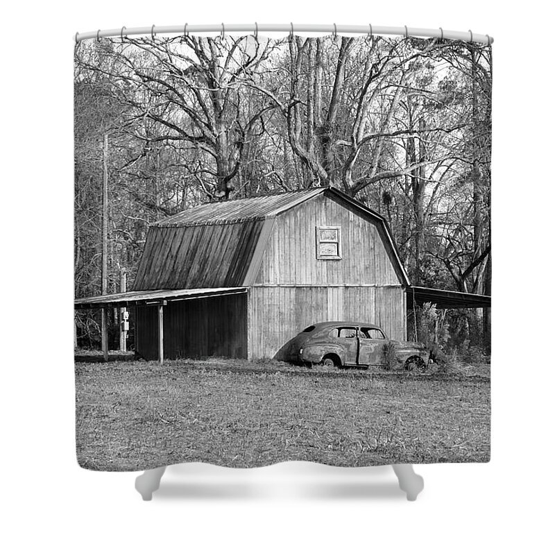Old Barn Shower Curtain featuring the photograph Barn 2 by Mike McGlothlen
