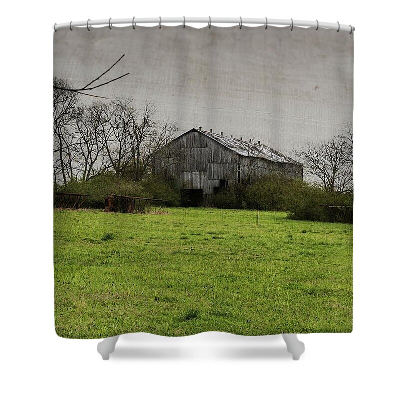 Nature Shower Curtain featuring the photograph Barn Art by John Benedict