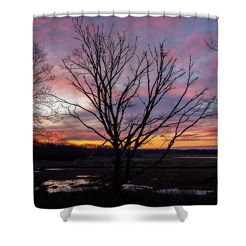 Barn Island Shower Curtain featuring the photograph Barn Island - Pawcatuck CT by Kirkodd Photography Of New England