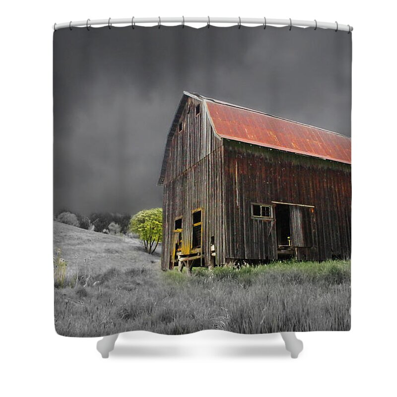 Old Barn Shower Curtain featuring the photograph Barn Life by TK Goforth