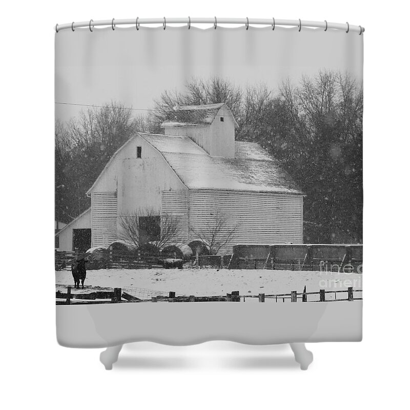 Barn Prints Shower Curtain featuring the photograph Barn of Beauty by J L Zarek