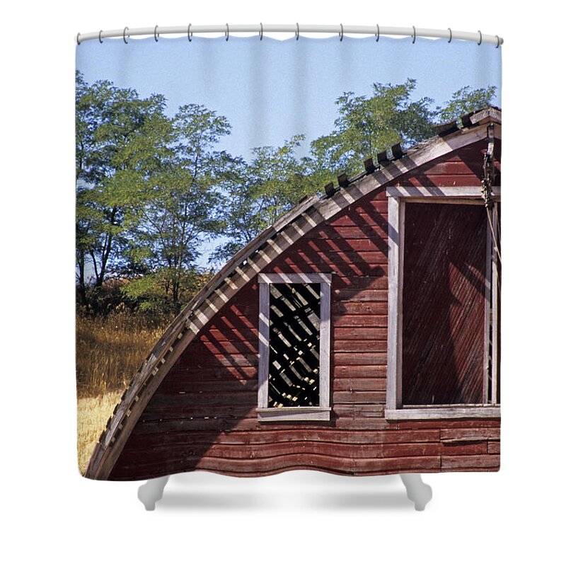 Outdoors Shower Curtain featuring the photograph Barn Shadows by Doug Davidson