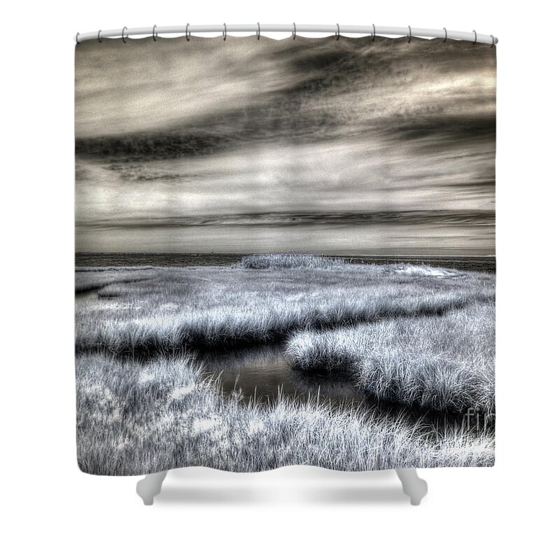 Barnegat Bay Shower Curtain featuring the photograph Barnegat Bay New Jersey by Jeff Breiman
