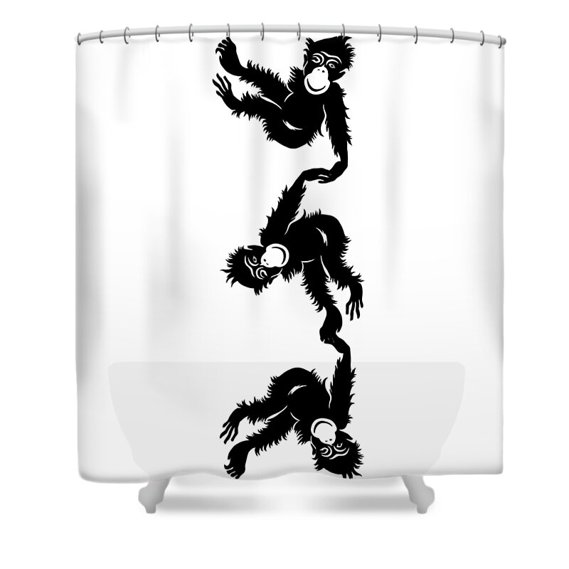 Barrel Shower Curtain featuring the photograph Barrel Full of Monkeys T-shirt by Edward Fielding