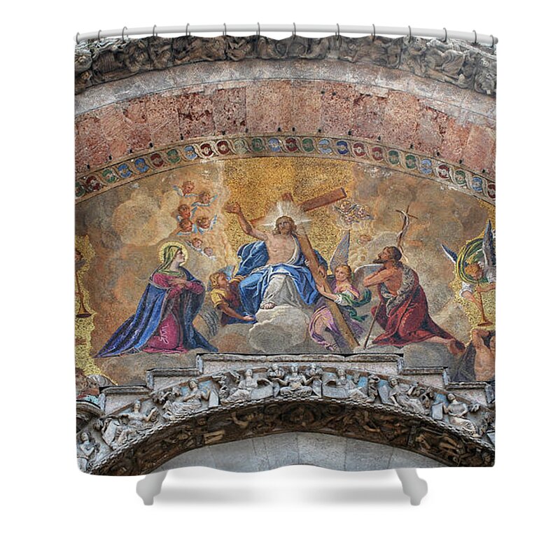 Venice Shower Curtain featuring the photograph Basilica of San Marco by Fabio Caironi