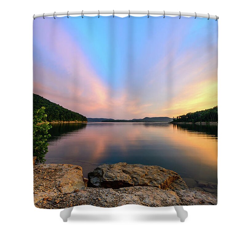 Kentucky Shower Curtain featuring the photograph Bay Light by Michael Scott