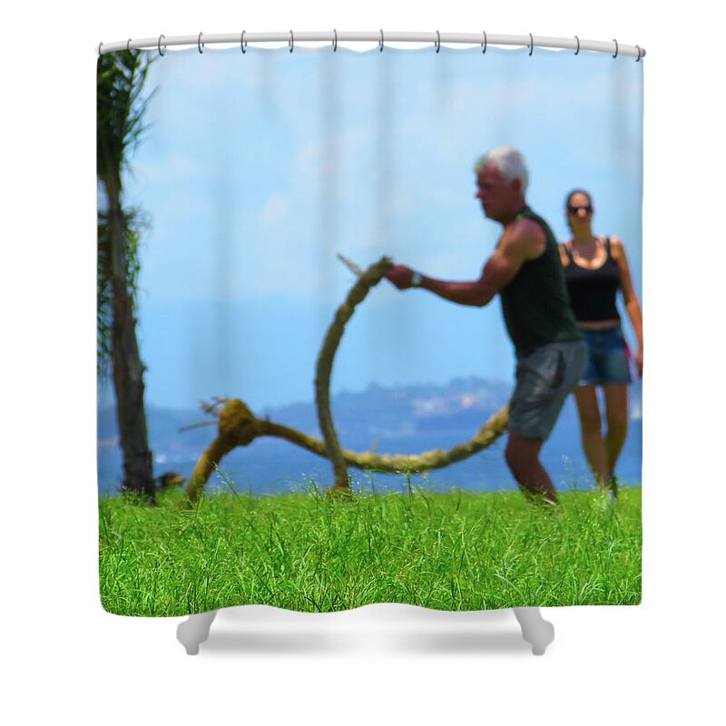 Riodejaneiro Shower Curtain featuring the photograph Be Fit by Cesar Vieira