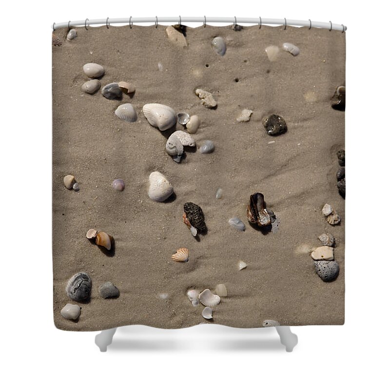 Texture Shower Curtain featuring the photograph Beach 1121 by Michael Fryd
