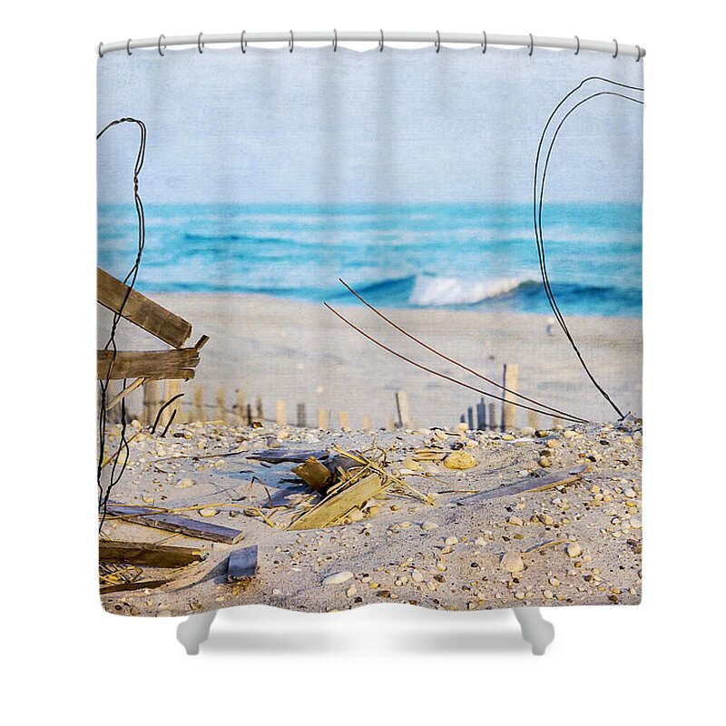 Beach Shower Curtain featuring the photograph Beach Art by Cathy Kovarik