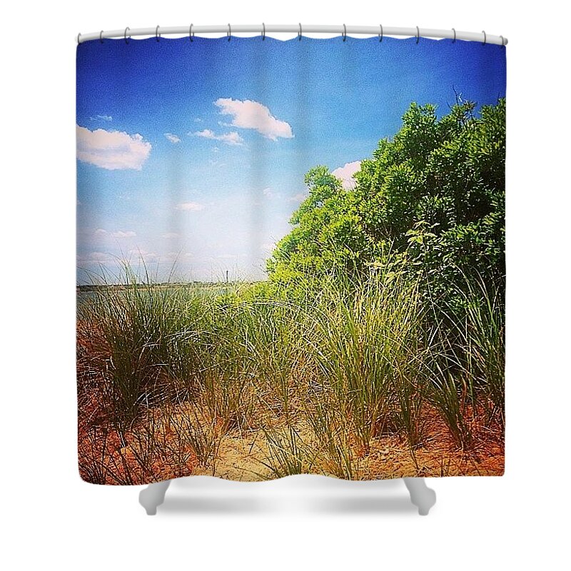 Beach Shower Curtain featuring the photograph Beach Day by Kate Arsenault 