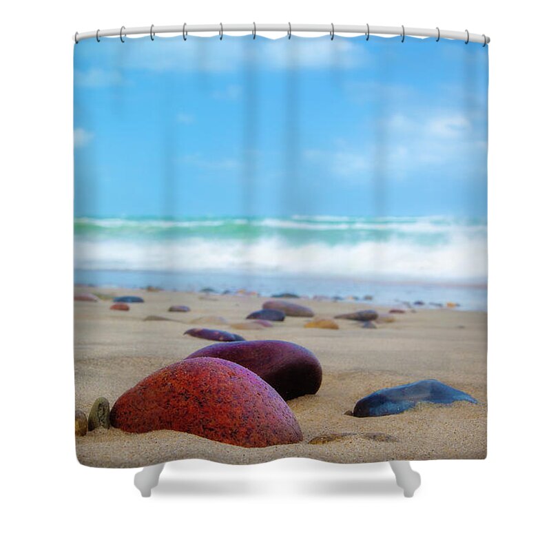 Danish Shower Curtain featuring the photograph Beach Dreams in Skagen by Inge Johnsson