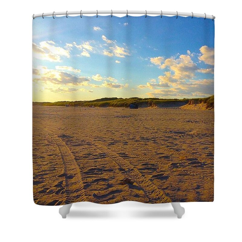 Beach Shower Curtain featuring the photograph Horseneck Beach by Kate Arsenault 