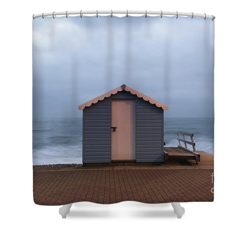 Beach Shower Curtain featuring the photograph Beach hut by Clayton Bastiani
