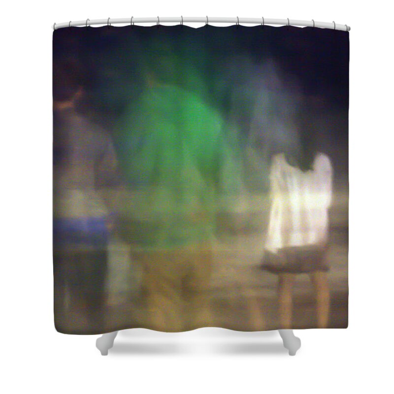 Abstract Shower Curtain featuring the photograph Beach Night 2 by David Ralph Johnson