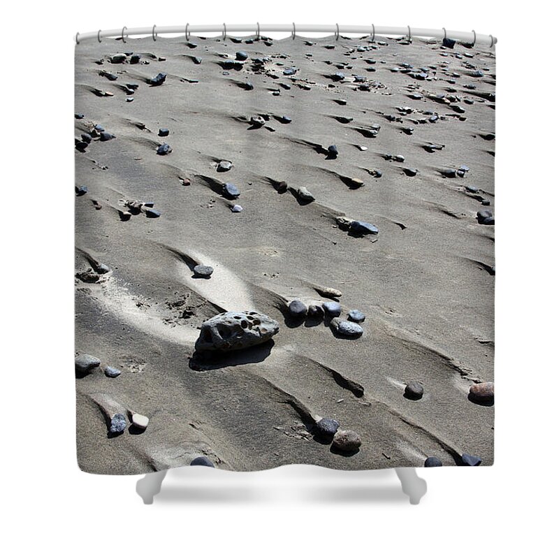 Beach Shower Curtain featuring the photograph Beach Rocks 2 by Joanne Coyle