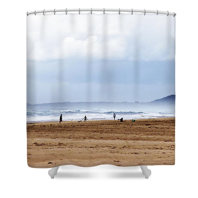 Beach Shower Curtain featuring the photograph Beach Scene by Dion Robert