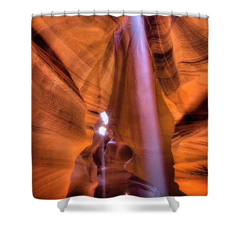 Arizona Shower Curtain featuring the photograph Beam Splitter by Michael Ash