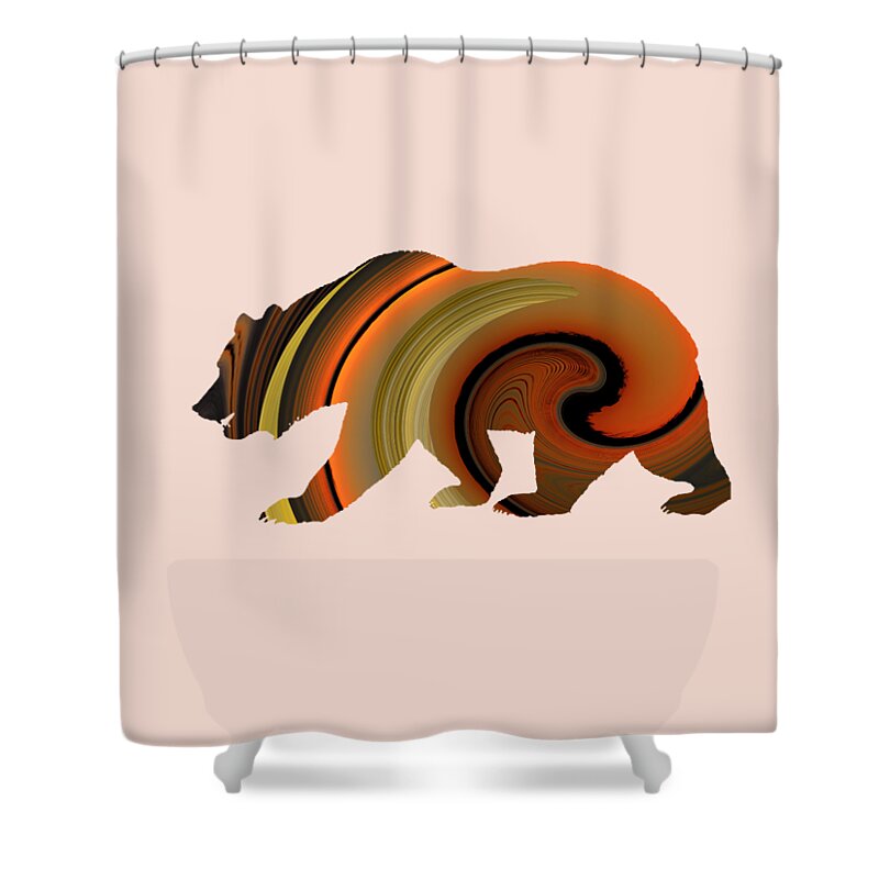 Bear Shower Curtain featuring the photograph Bear Abstracts by Whispering Peaks Photography