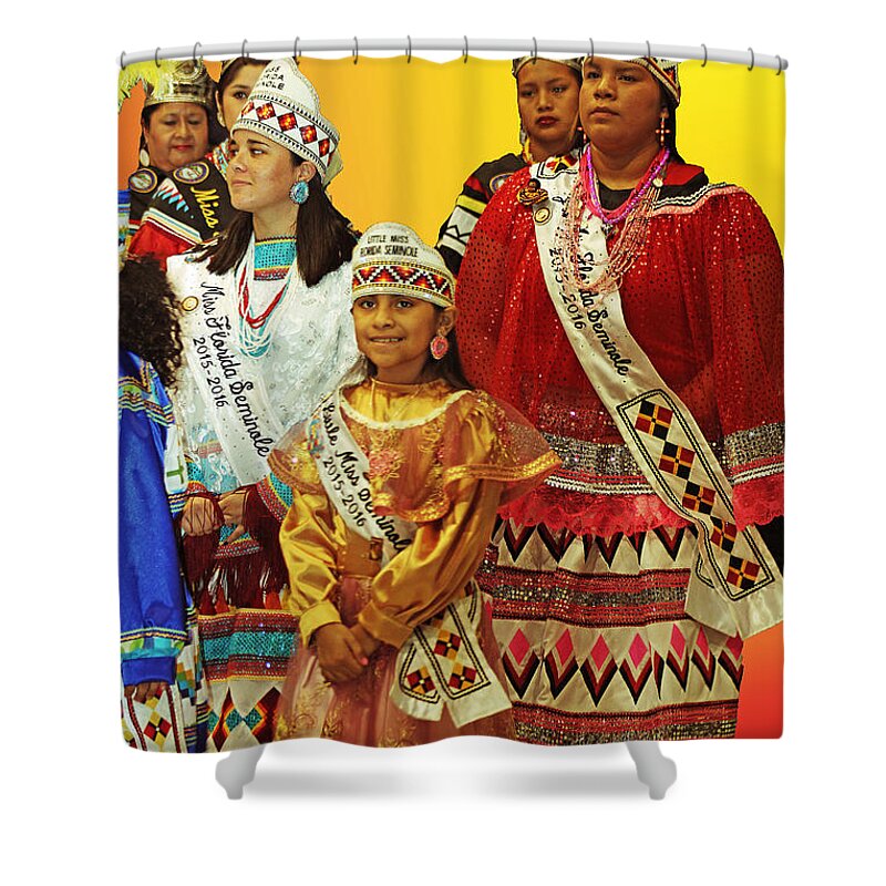 Native Americans Shower Curtain featuring the photograph Beauties Grand Entrance by Audrey Robillard