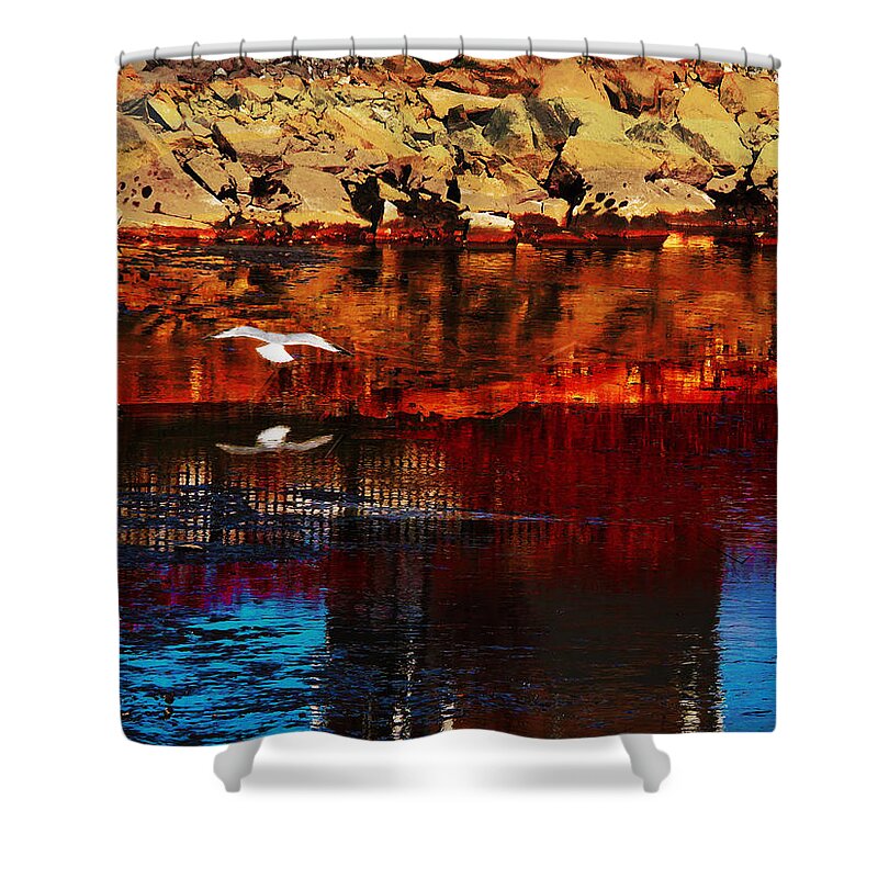 Gull Shower Curtain featuring the photograph Beautiful by Leon deVose