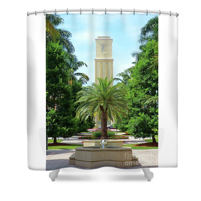 Beautiful Mizner Park In Boca Raton Shower Curtain featuring the photograph Beautiful Mizner Park in Boca Raton, Florida. #5 by Robert Birkenes