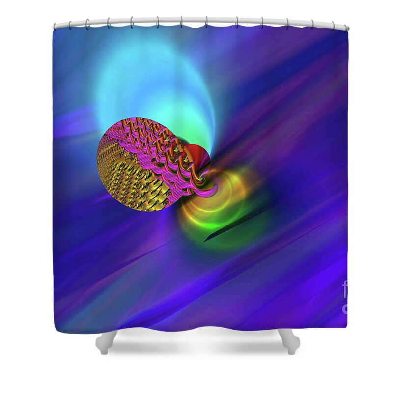 Abstract Shower Curtain featuring the photograph Beautiful New Life by Elaine Hunter