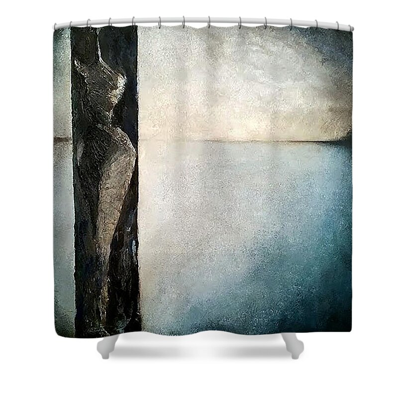  Shower Curtain featuring the painting Beautiful Secrets by James Lanigan Thompson MFA